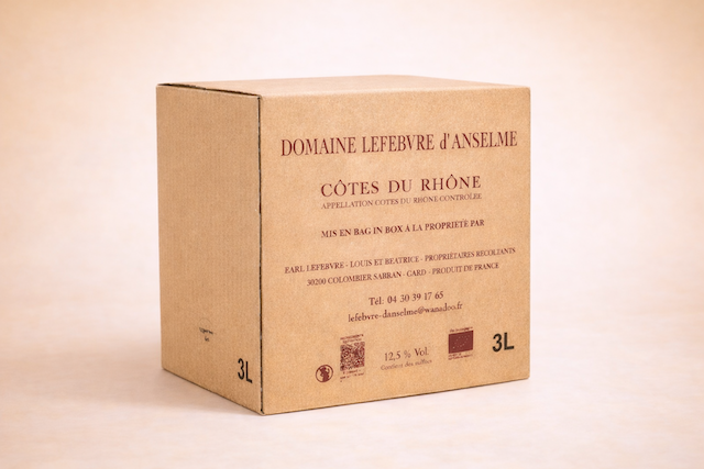bib de cotes du rhone rouge biodynamie